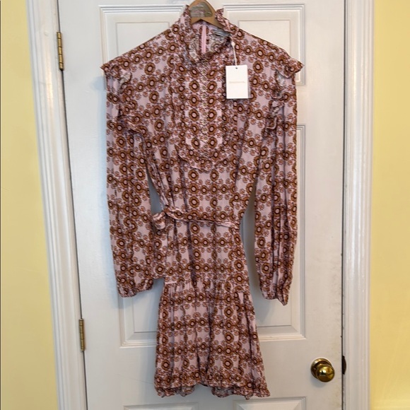 Zimmerman Daisy Mini Dress in Pink Daisy